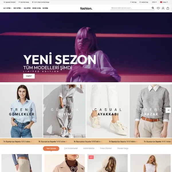 Moda #4 E-Ticaret Teması